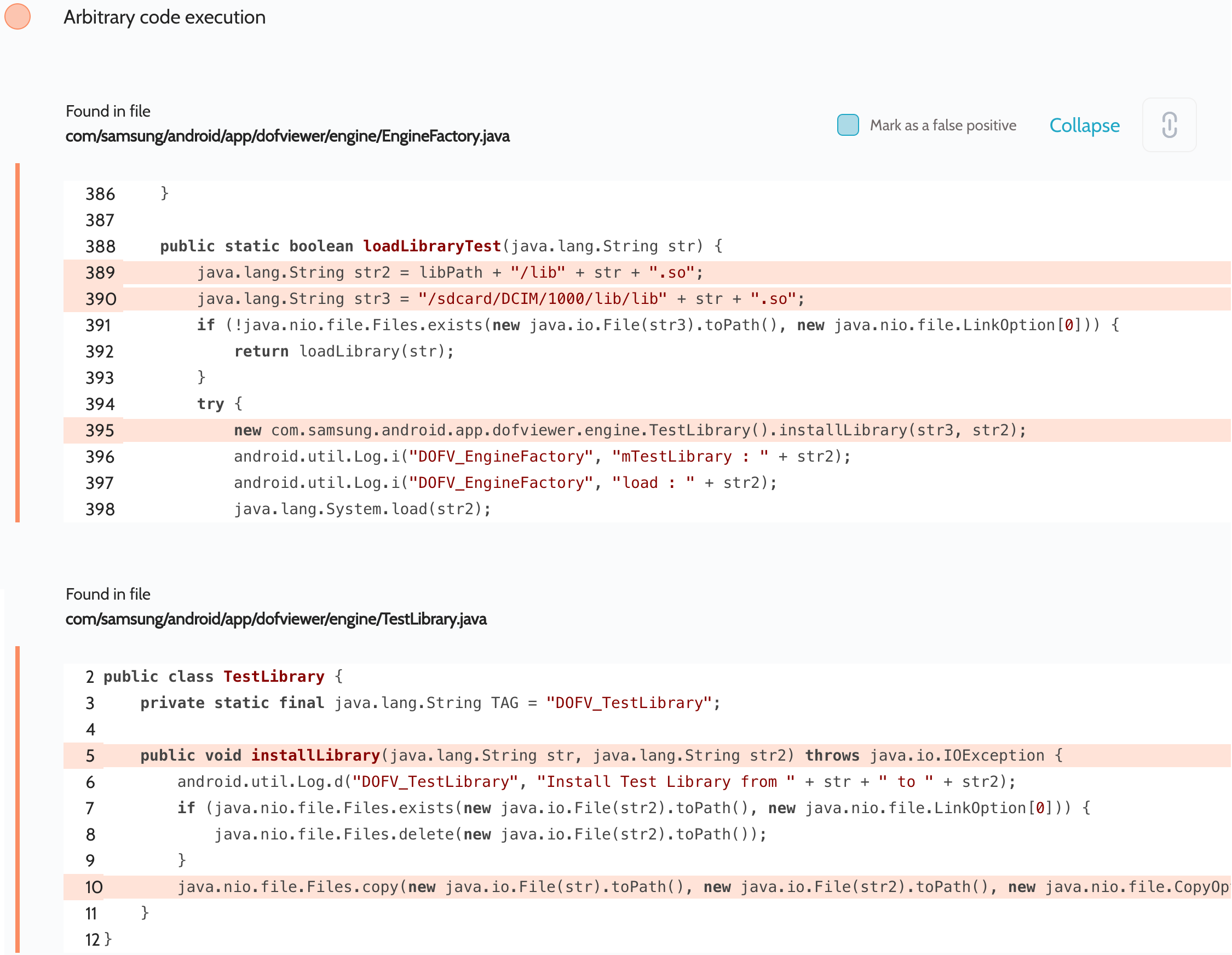Live Focus execution report
